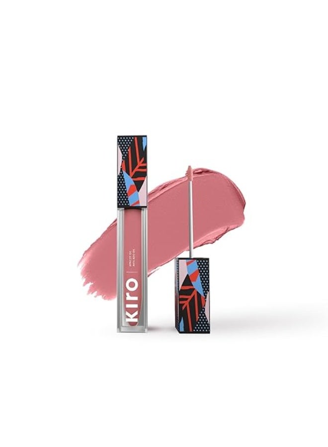 Kiro Non-Stop Airy Matte Liquid Lipstick - Sunset Nude (Pinkish Nude), 5ml | Super-Pigmented, Long-Lasting, hydrating | Waterproof, Smudge-Proof, Lightweight | Infused with Avocado & Apricot Oil - Image 1